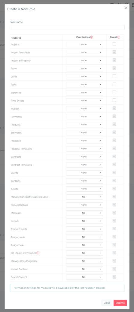 Permission Settings